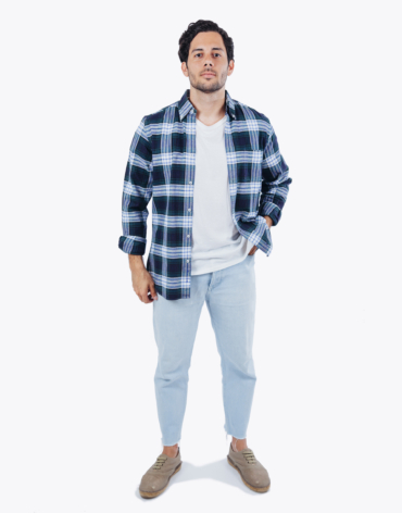 Textured Plaid Shirt