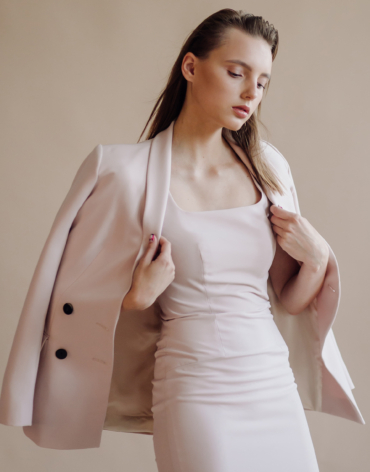 Cropped Double Breasted Jacket