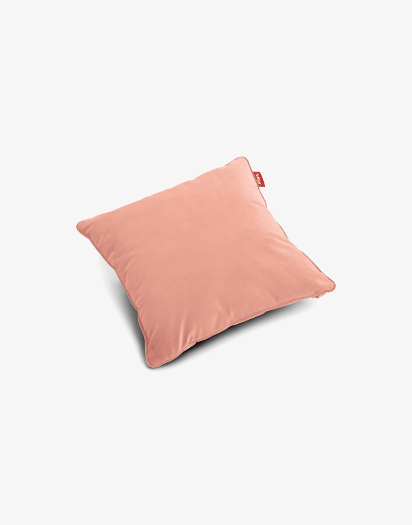 Velvet vintage peach cushion