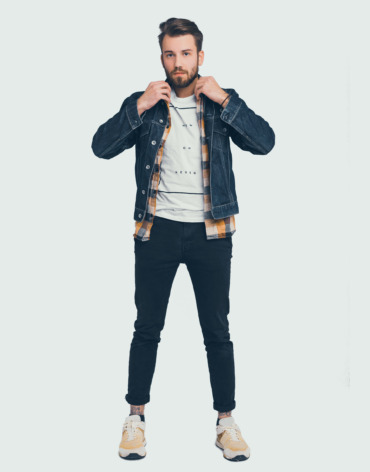 Ripped Denim Overshirt