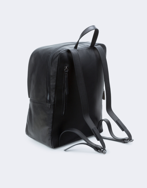 Topstitched Flap Backpack